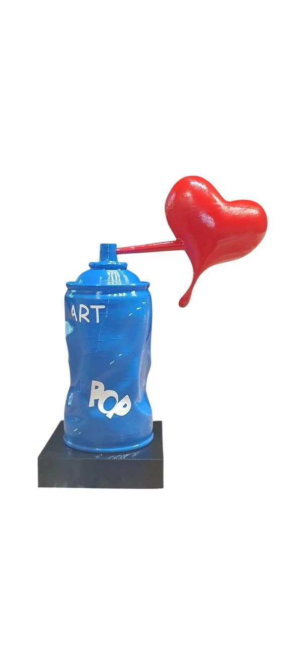 Spray Heart Luxe – Escultura de Arte Contemporânea – photo 3